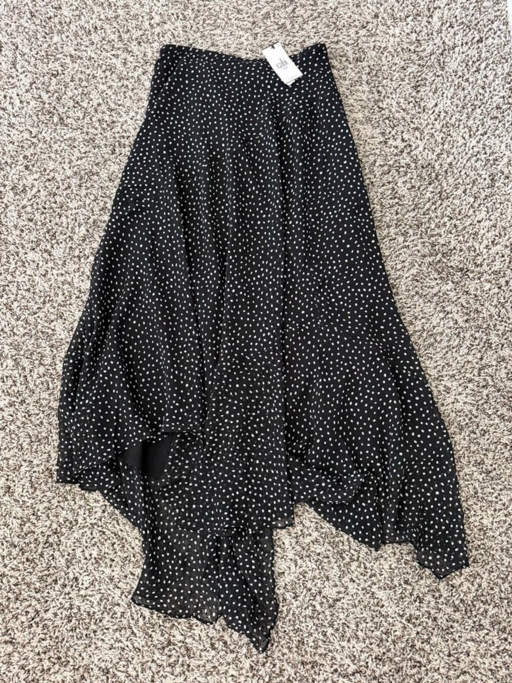 Cabi Polka Dot Hi-Low Skirt | Size 2 | NWT